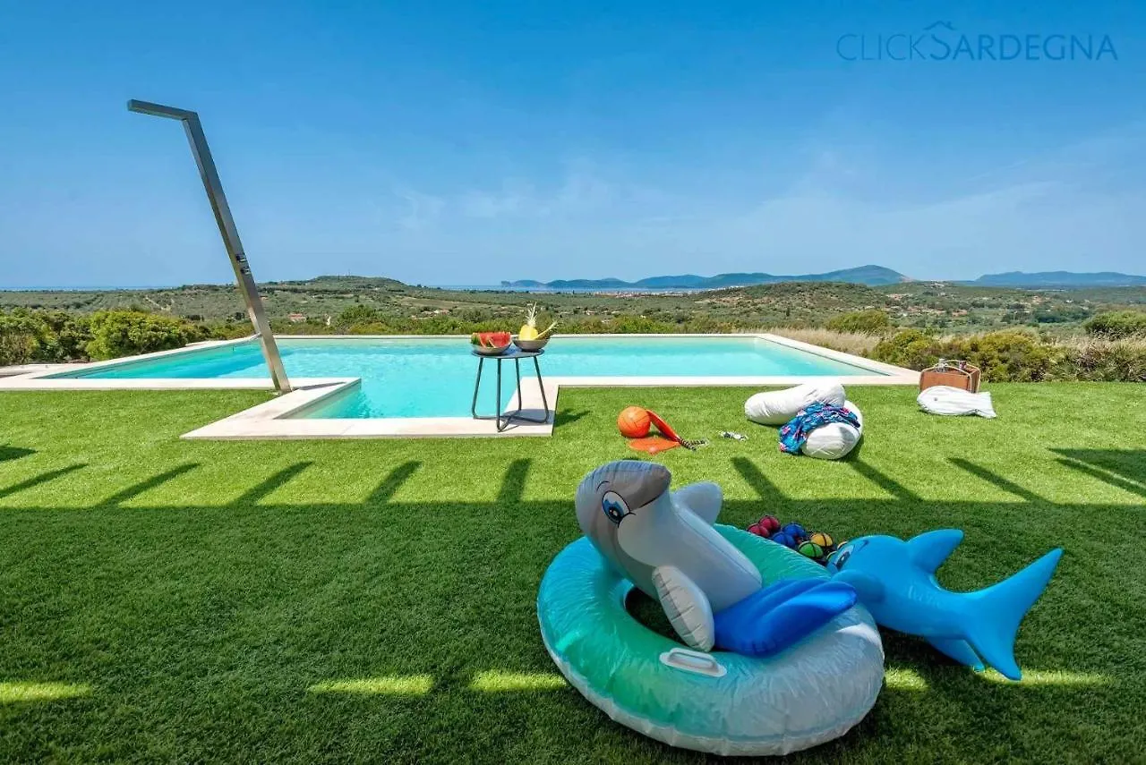 Alghero Villa Carrabufas Villa Con Piscina Vista Mare Per 10 Persone Valverde  Valverde (Sardinia)