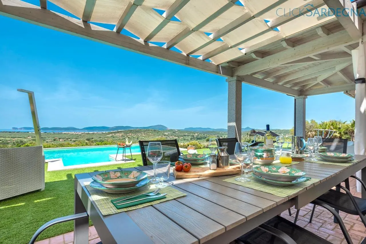 Alghero Villa Carrabufas Villa Con Piscina Vista Mare Per 10 Persone Valverde   Valverde (Sardinia)