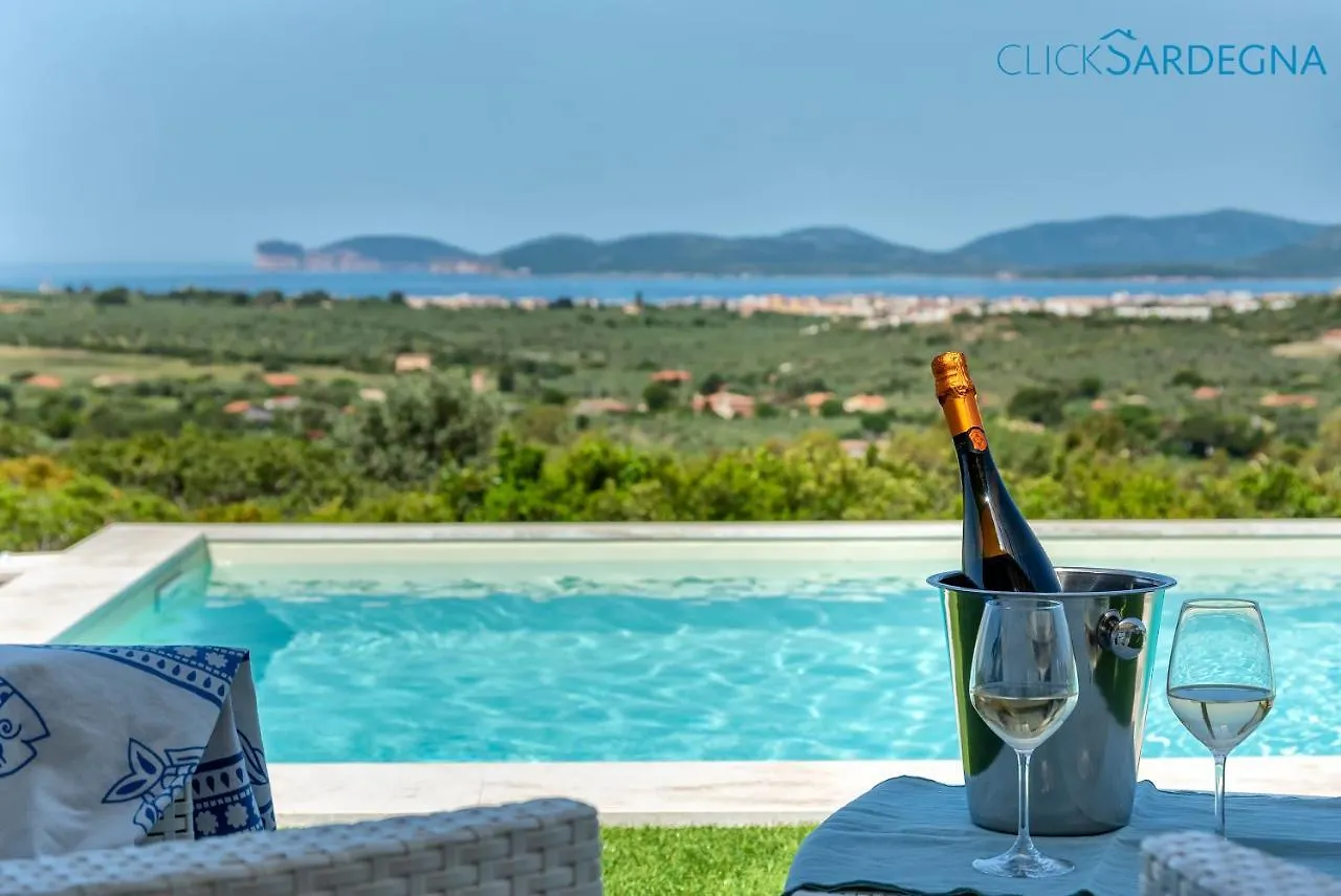 Alghero Villa Carrabufas Villa Con Piscina Vista Mare Per 10 Persone Valverde  Valverde (Sardinia)