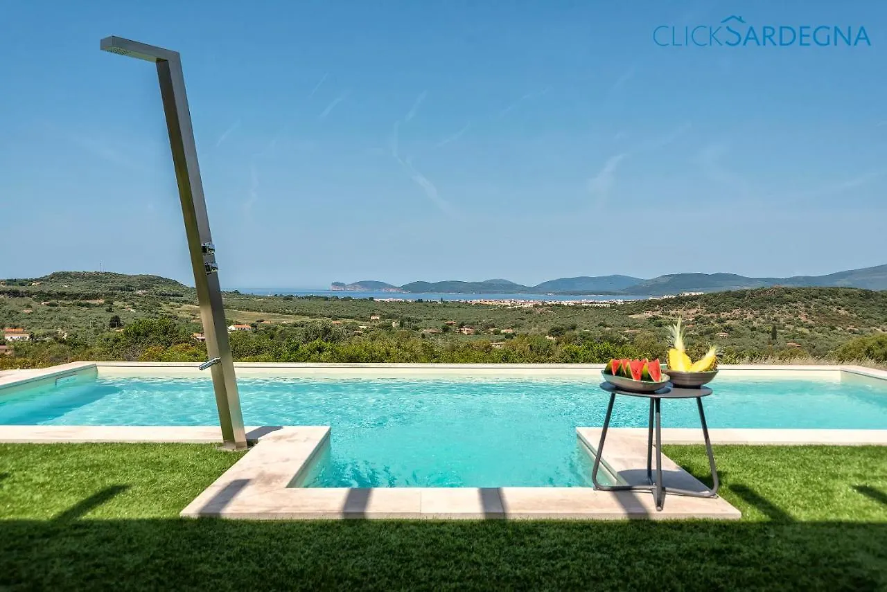 Alghero Villa Carrabufas Villa Con Piscina Vista Mare Per 10 Persone Valverde  إيطاليا