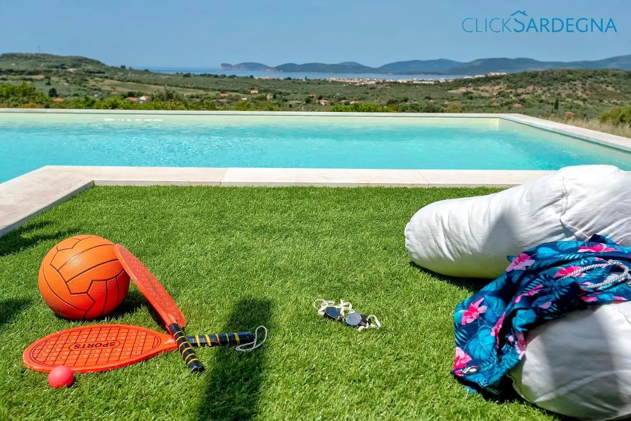 Alghero Villa Carrabufas Villa Con Piscina Vista Mare Per 10 Persone Valverde   Valverde (Sardinia)