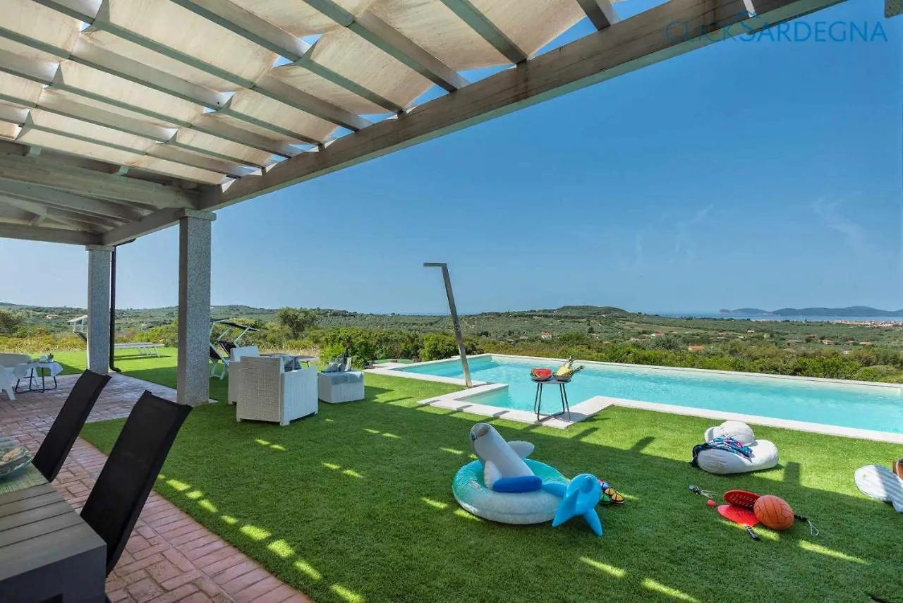 Alghero Villa Carrabufas Villa Con Piscina Vista Mare Per 10 Persone Valverde   Valverde (Sardinia)